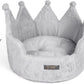 Crown Dog & Cat Fun Bed Cloud Prive Collection - Royal Gray