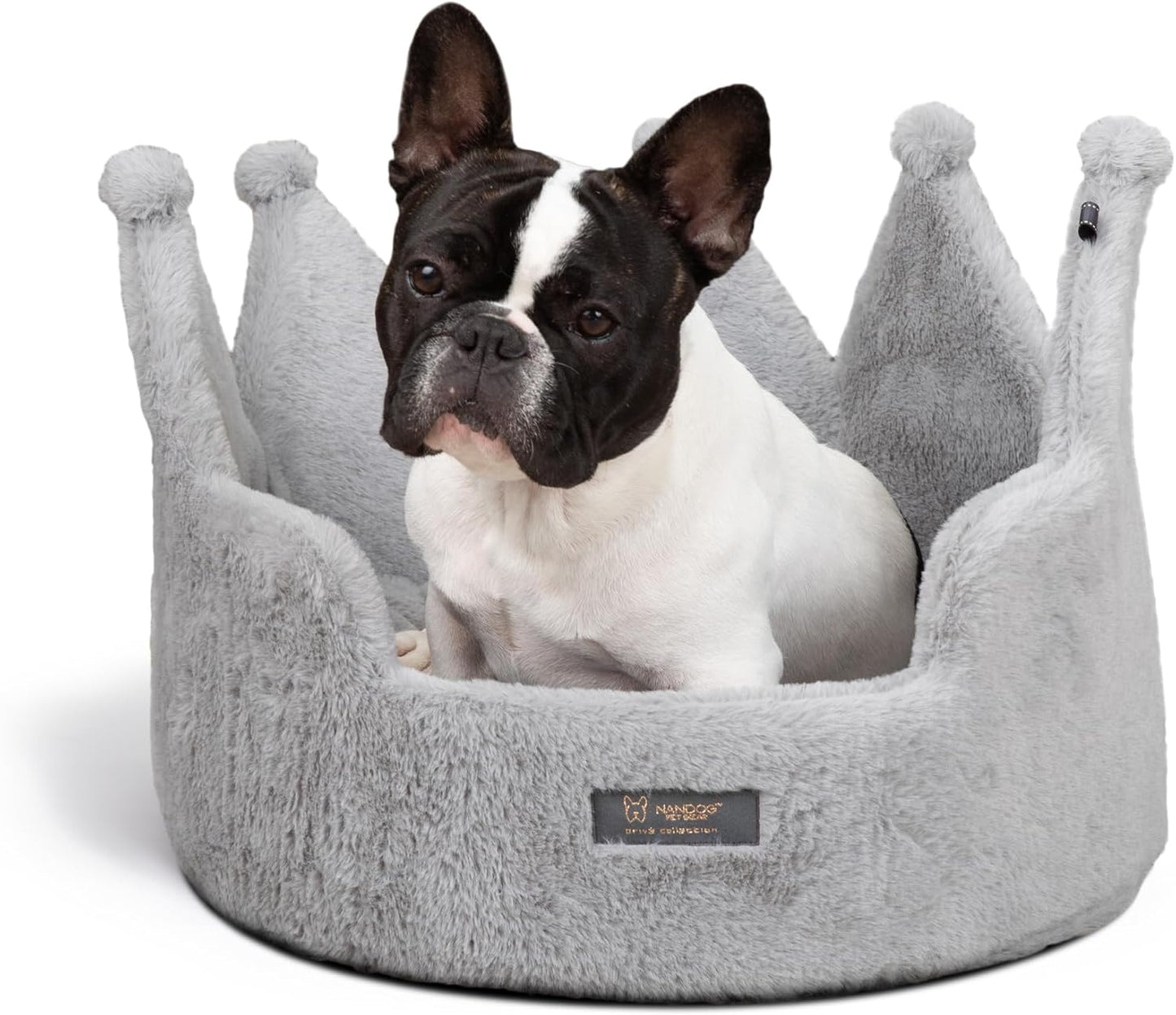 Crown Dog & Cat Fun Bed Cloud Prive Collection - Royal Gray