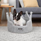 Crown Dog & Cat Fun Bed Cloud Prive Collection - Royal Gray