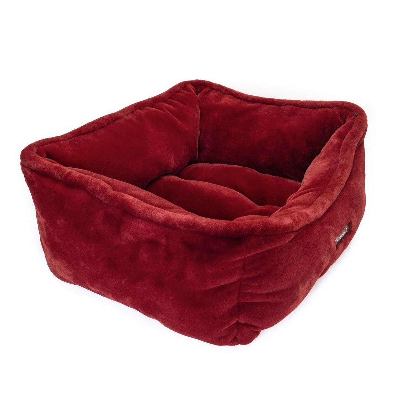 CLOUD REVERSIBLE DOG & CAT BED - BURGUNDY