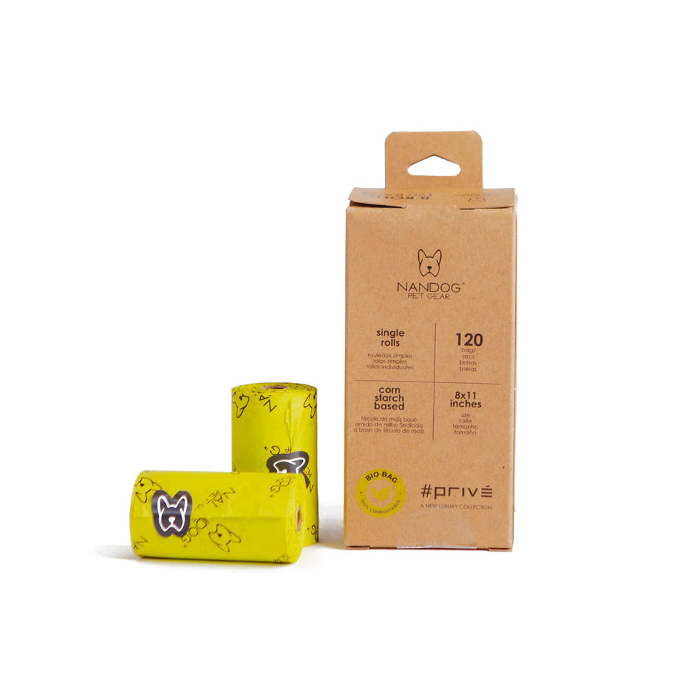 BIODEGRADABLE NEON WASTE BAGS (8-PACK)