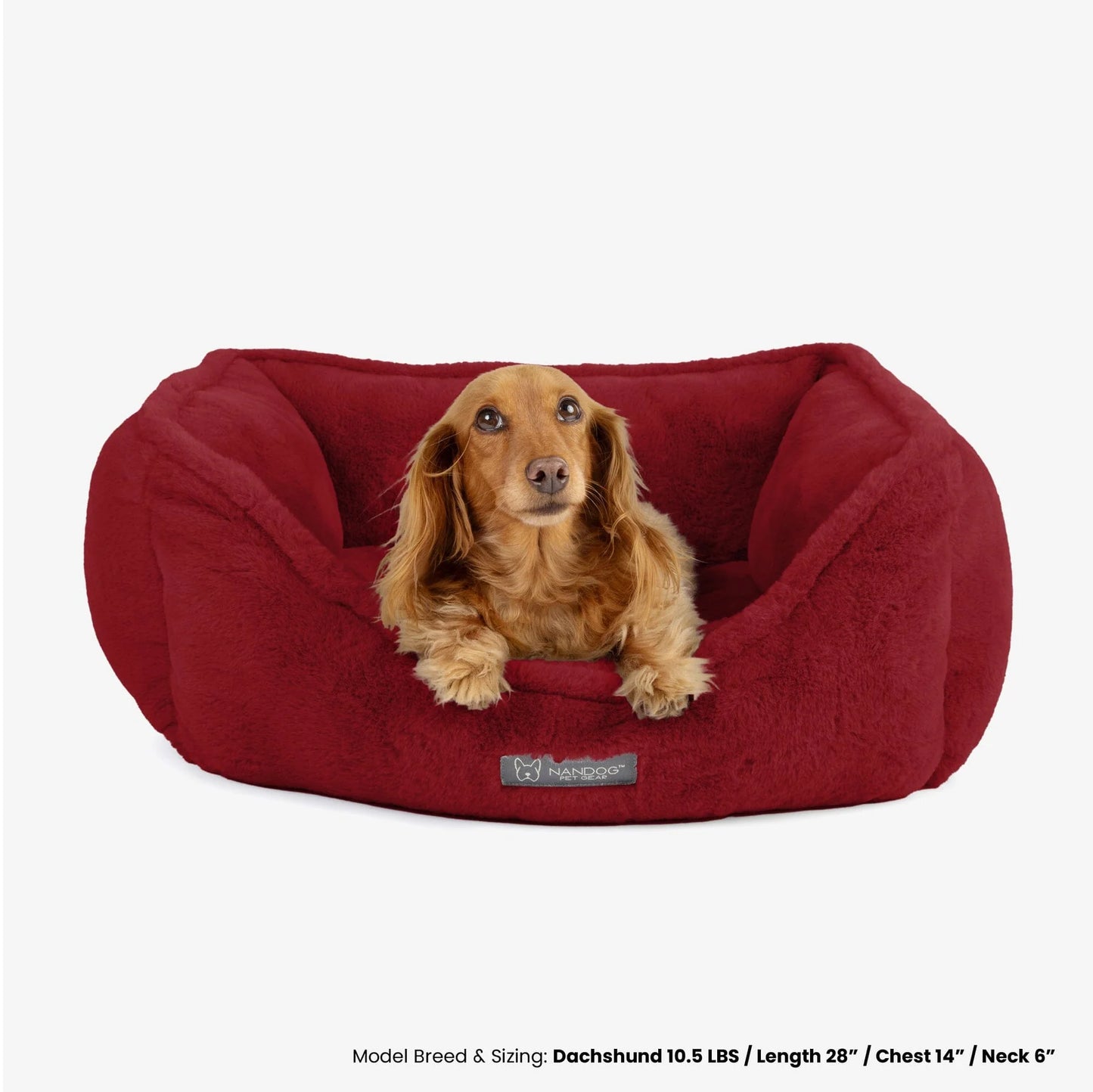 CLOUD REVERSIBLE DOG & CAT BED - BURGUNDY