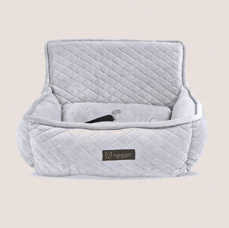 DOG CAR SEAT (LIGHT GRAY) - SMALL