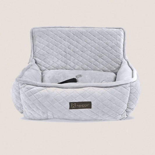 DOG CAR SEAT (LIGHT GRAY) - SMALL