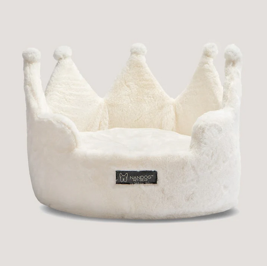 Crown Dog & Cat Fun Bed Cloud Prive Collection - Royal Ivory