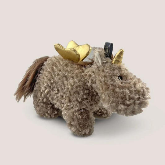 UNICORN COW DOG TOY (BROWN)