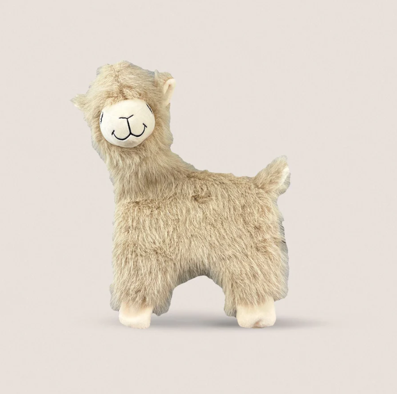 SHAGGY TAN ALPACA DOG TOY